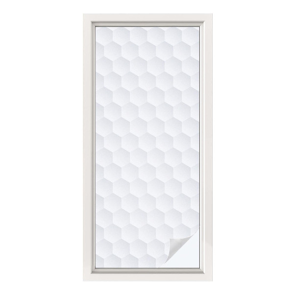 Opaque window film stained glass style White mosaic