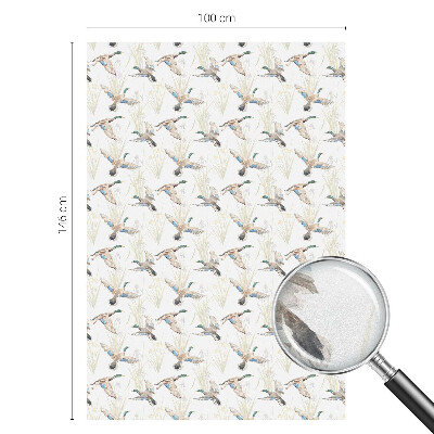 Frosted glass film stained glass effect Birds nature