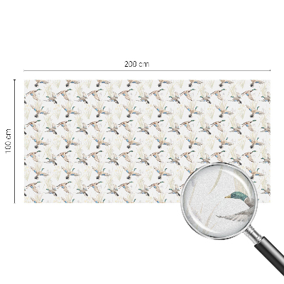 Frosted glass film stained glass effect Birds nature