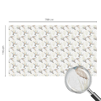 Frosted glass film stained glass effect Birds nature