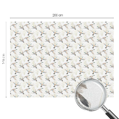 Frosted glass film stained glass effect Birds nature