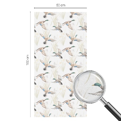 Frosted glass film stained glass effect Birds nature