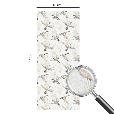 Frosted glass film stained glass effect Birds nature