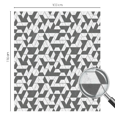 Opaque window film stained glass style Geometric illusions