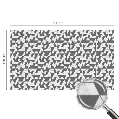 Opaque window film stained glass style Geometric illusions