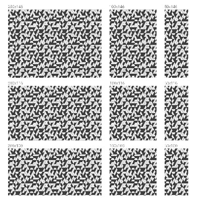 Opaque window film stained glass style Geometric illusions