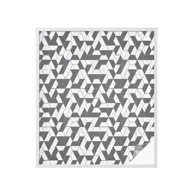 Opaque window film stained glass style Geometric illusions