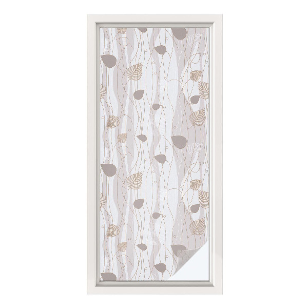 Privacy window film Elegant leaves
