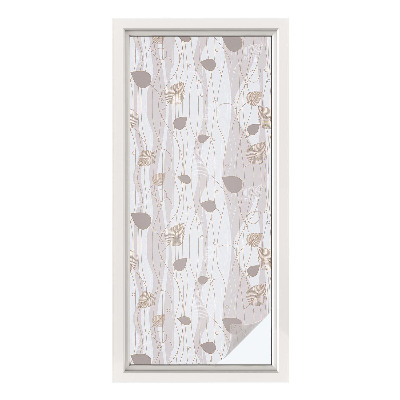 Privacy window film Elegant leaves