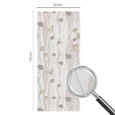 Privacy window film Elegant leaves