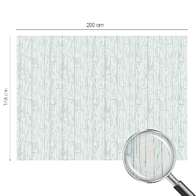 Opaque window film stained glass style Wooden pattern