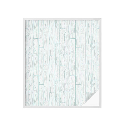 Opaque window film stained glass style Wooden pattern