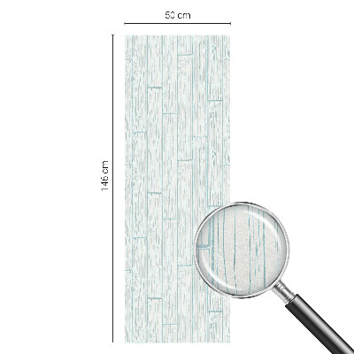 Opaque window film stained glass style Wooden pattern