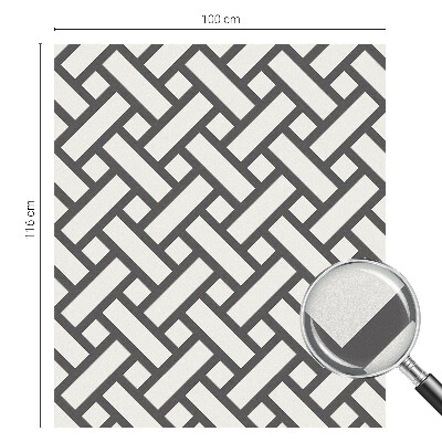 Frosted glass film stained glass effect Interlacing rectangles