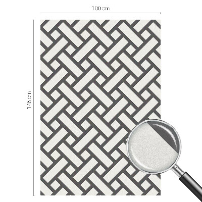 Frosted glass film stained glass effect Interlacing rectangles