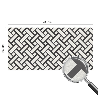 Frosted glass film stained glass effect Interlacing rectangles