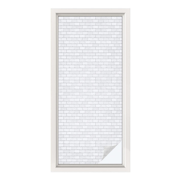 Patterned window film Brick texture
