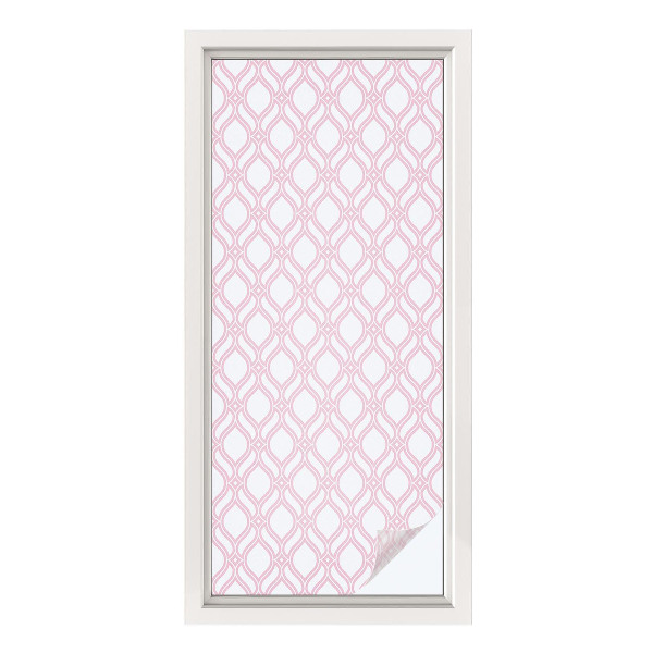 Colored window film stained glass Pink lines