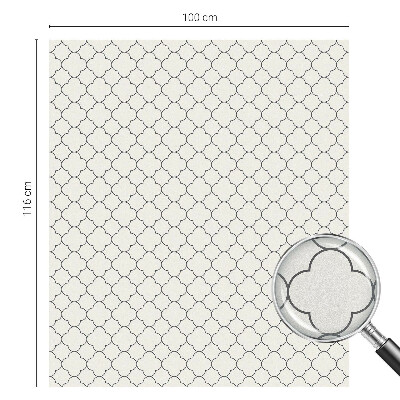 Opaque window film stained glass style Simple elegance