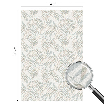 Frosted glass film stained glass effect Leafy elegance