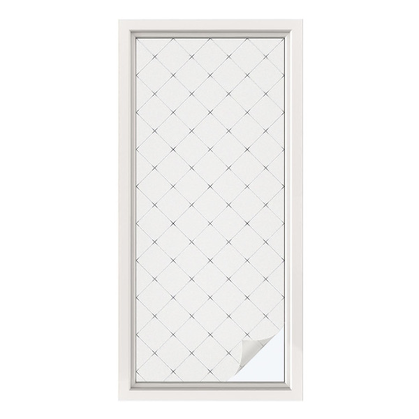 Privacy window film Geometric grid