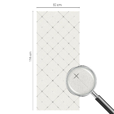 Privacy window film Geometric grid