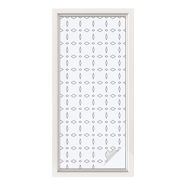 Colored window film stained glass Rhombus shapes