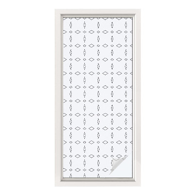 Colored window film stained glass Rhombus shapes