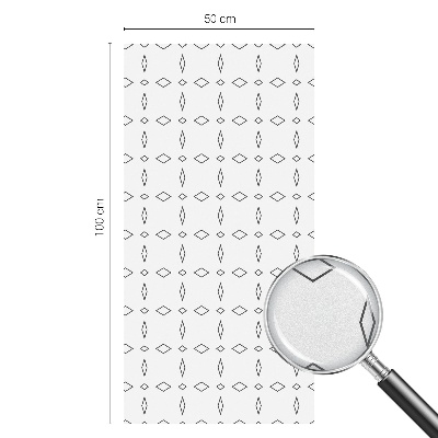 Colored window film stained glass Rhombus shapes