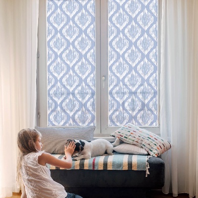 Patterned window film Ethnic diamonds