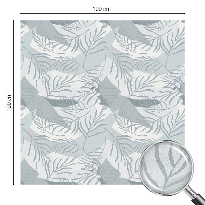 Opaque window film stained glass style Subtle leaves