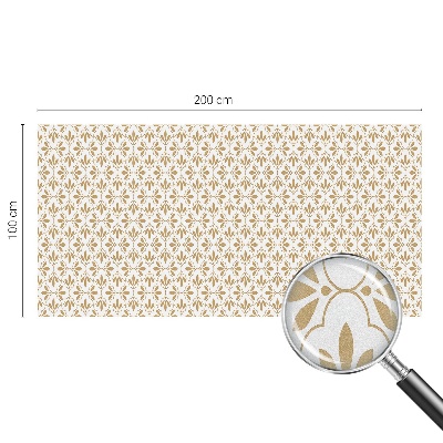 Opaque window film stained glass style Plant elegance