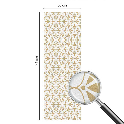 Opaque window film stained glass style Plant elegance