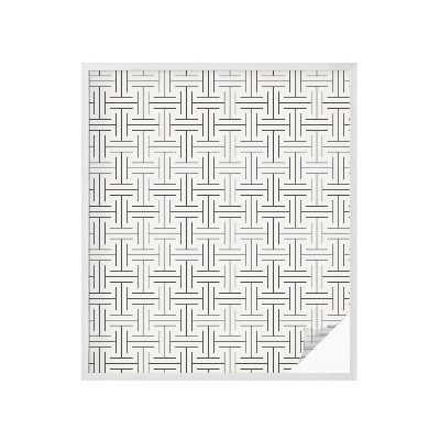 Frosted glass film stained glass effect Symmetrical braid