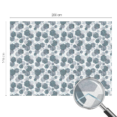 Colored window film stained glass Geometric hexagons