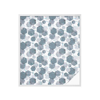 Colored window film stained glass Geometric hexagons