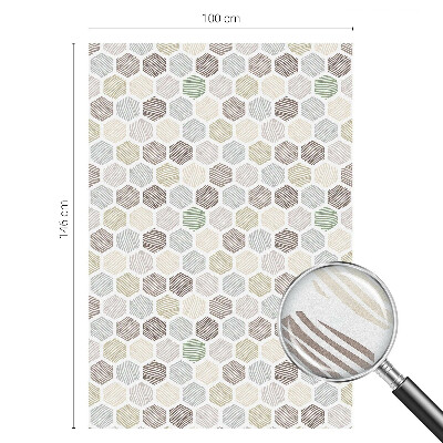 Frosted glass film stained glass effect Geometric waves