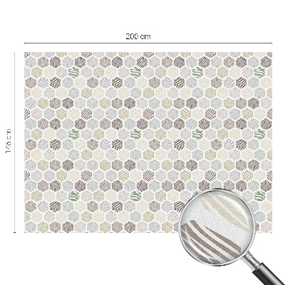 Frosted glass film stained glass effect Geometric waves