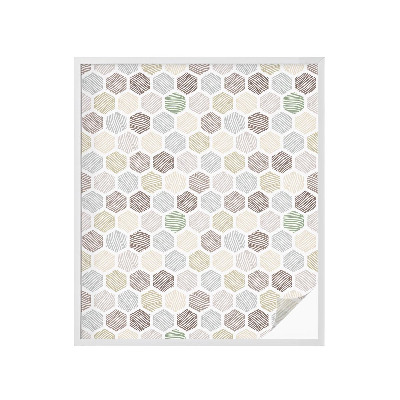 Frosted glass film stained glass effect Geometric waves