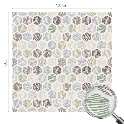 Frosted glass film stained glass effect Geometric waves