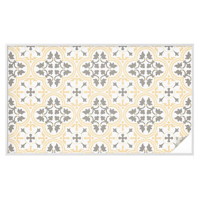 Opaque window film stained glass style Plant patterns