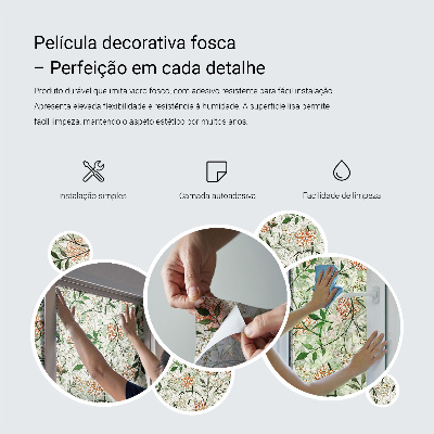 Patterned window film Leaves nature