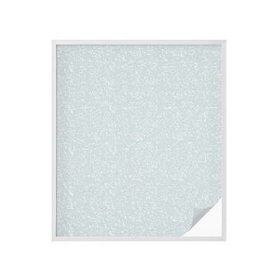 Opaque window film stained glass style Oak leaves