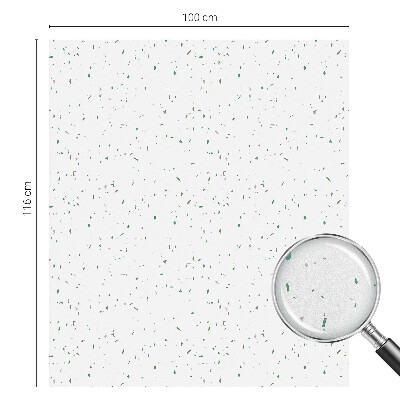 Frosted glass film stained glass effect Scattered elements