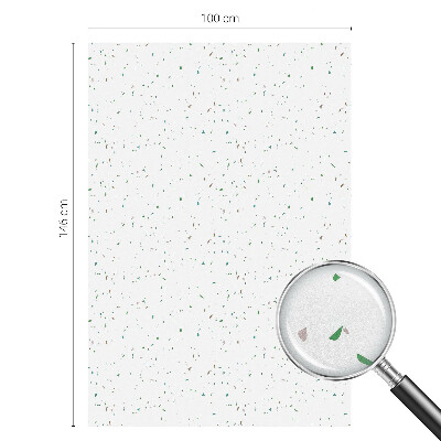 Frosted glass film stained glass effect Scattered elements