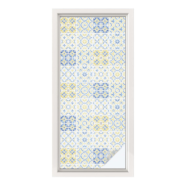 Opaque window film stained glass style Classic tiles