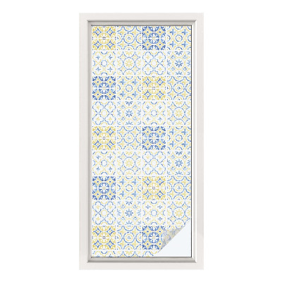 Opaque window film stained glass style Classic tiles
