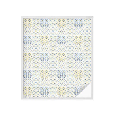 Opaque window film stained glass style Classic tiles