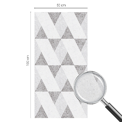 Privacy window film Gray triangles