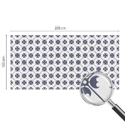 Opaque window film stained glass style Plant motif